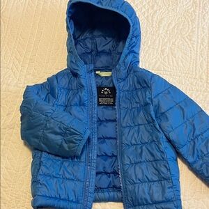 Primary Bright Blue Kids light Puffer Jacket 18-24mo